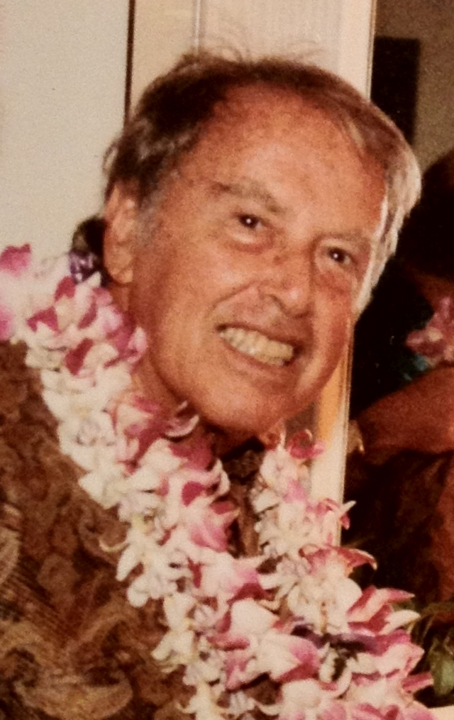 Dad with Lei cropped
