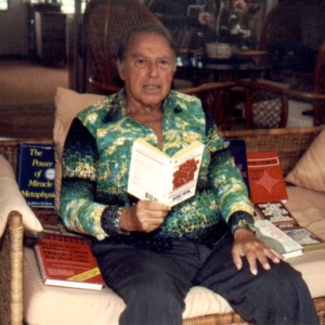 Robert B Stone with Books